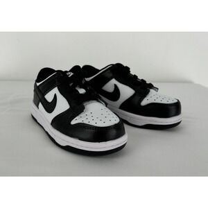 Nike Dunk Low Retro White Black Panda (TD) Sneaker Shoe Kids Size 7C New CU1727